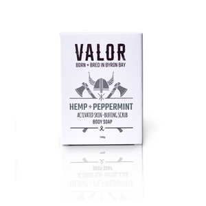 Valor Hemp + Peppermint Body Soap 100g