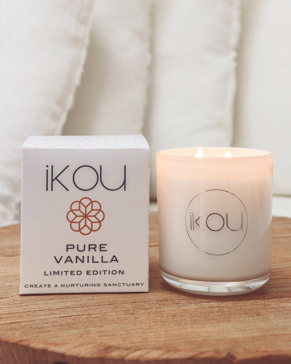 iKou Natural Wax Candle Prue Vanilla