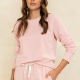 Mulberry threads  Zoe Bamboo Jersey Top - Rose  (SMALL)
