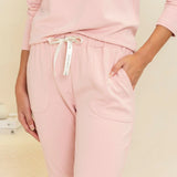Mulberry Threads  Zoe Bamboo Jersey Pant - Rose  (SMALL)