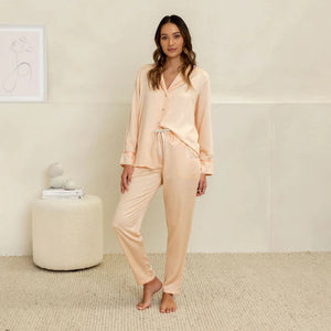 Mulberry Threads  Maree Bamboo Pants - Peach (Large)