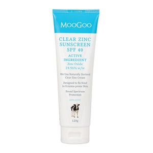 MOOGOO Clear Zinc Sunscreen SPF 40 (AUSTL 334457) 200g